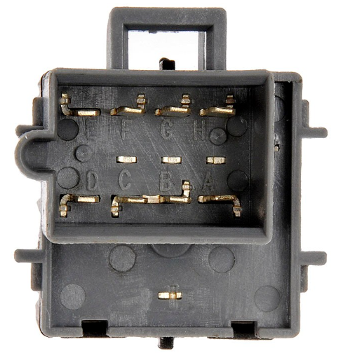HVAC blower motor switch for Peterbilt, part 599-5000, side view