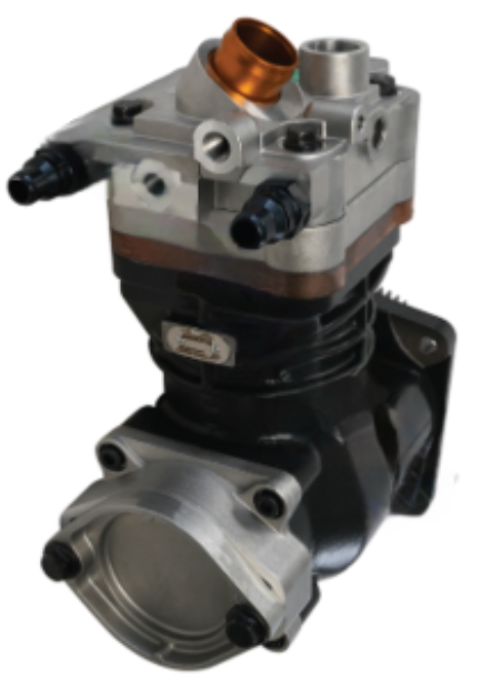 Air compressor BA921 type for trucks, K035912, side view