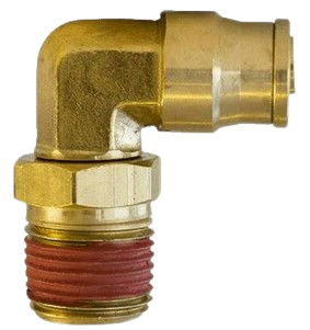 Brass push to connect male swivel elbow, 5/8 x 3/8 inch, part NP69SW-10-6