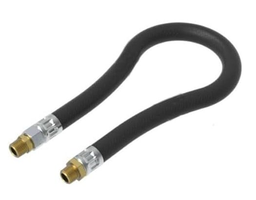 Air brake chamber hose, 1/2 ID x 30 long, part RH16330, side view