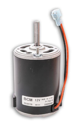 12 volt HVAC blower motor, clockwise single shaft, part 3937