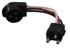 3-wire pigtail adapter PL3 to right angle 3-pin male connector for trucks
