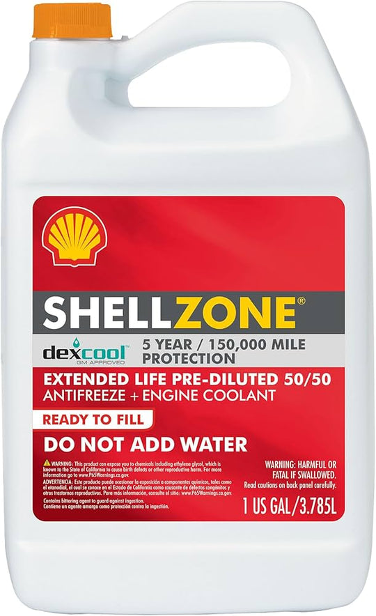 Shell Zone coolant, orange cap red label, part 0218