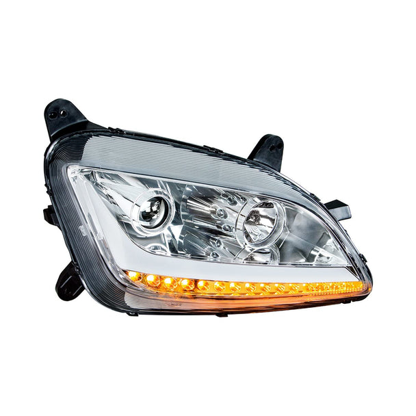 Passenger side chrome projector headlight for trucks