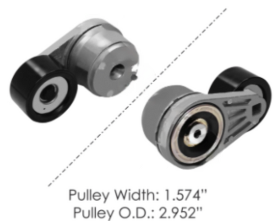 Belt tensioner for heavy duty trucks, parts 816.49513, 38513, 3911621