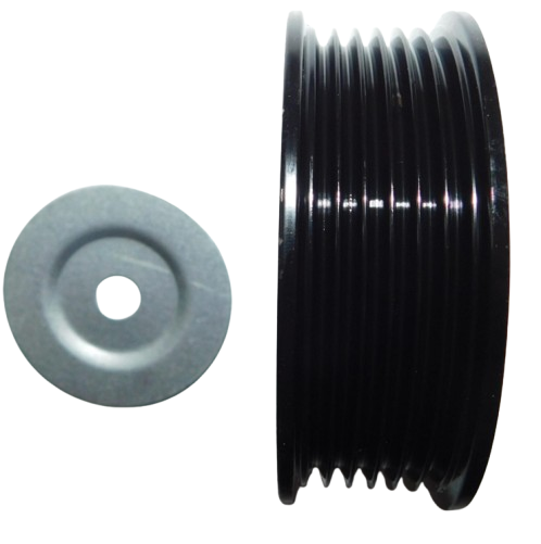 Belt pulley for heavy duty trucks, part 36223, side view