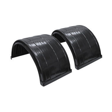 Poly full round fender set for 22.5 and 24.5 inch truck wheels, brackets not included