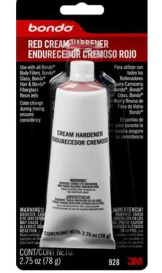 Bondo red cream hardener, 2.75 oz, part 928