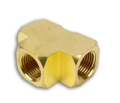 Brass pipe tee fitting, 1/2 inch, part BP101-8