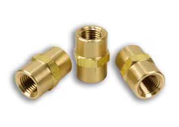 Brass coupling with two 1/4 inch female pipe ends, part 177.9103B
