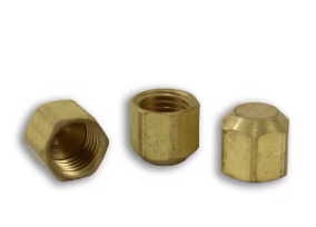 Brass pipe cap, 1/4 inch, part BP108-4