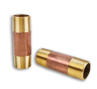 Brass long nipple, 3/4 x 3 inch, part BP113-12-30