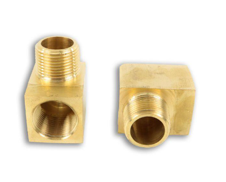 Brass 90 degree street elbow fitting, 3/4 inch, part 177.9116E