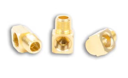 Brass 90 degree street elbow, 3/8 x 3/8 inch, part 177.9116C