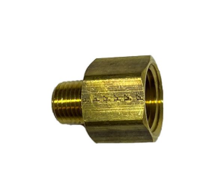 Brass hose adapter, 1/2 x 1/4 inch, part 177.9120DB