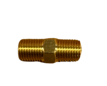 Brass 45 degree street elbow fitting, 1/4 inch