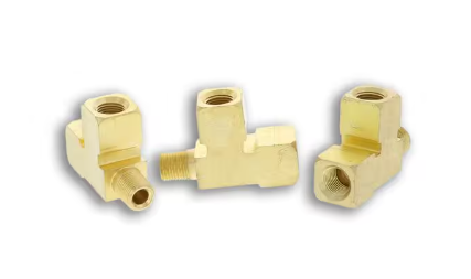 Brass street tee fitting, 1/8 inch, part 177.9107A