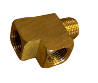 Brass street tee fitting, 3/8 inch