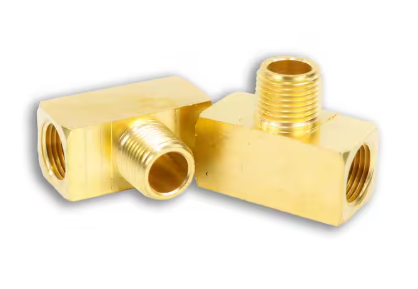 Brass male branch tee fitting, 3/8 inch, part BP128-6