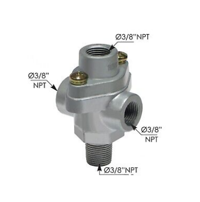 Bendix DC4 double check valve, 3/8 NPT ports, part 280809