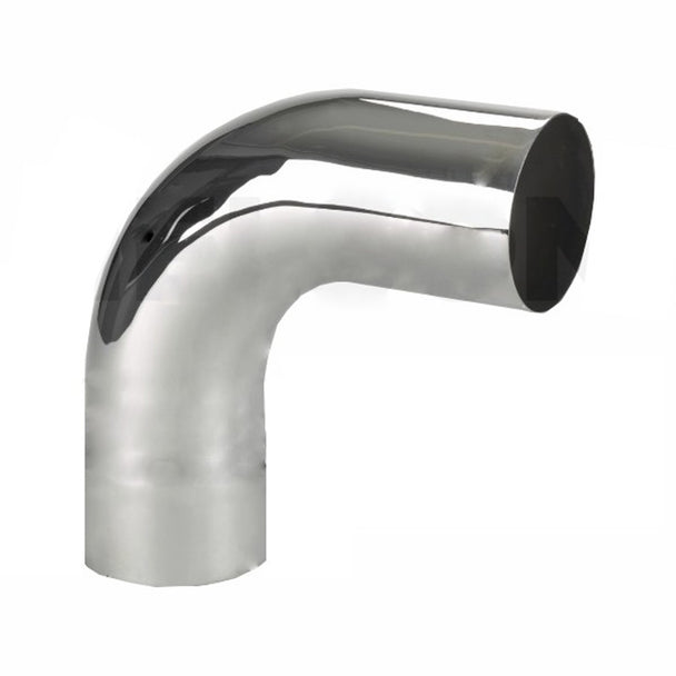 Chrome 90 degree exhaust elbow 5 in ID-OD, part 1059012C L5901212C
