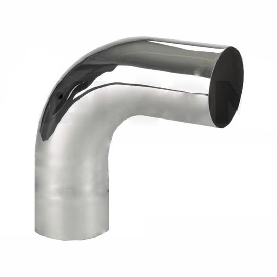 Aluminized 90 degree exhaust elbow 5 in OD/OD