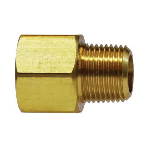 Brass adapter fitting, 3/4 x 3/4 inch