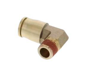 Brass elbow fitting, 5/8 x 3/8 inch