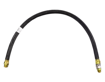 Air brake chamber hose, 1/2 x 72 long, part RH16372, side view
