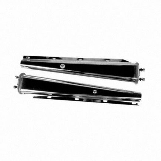 Chrome mud flap hanger for semi trucks