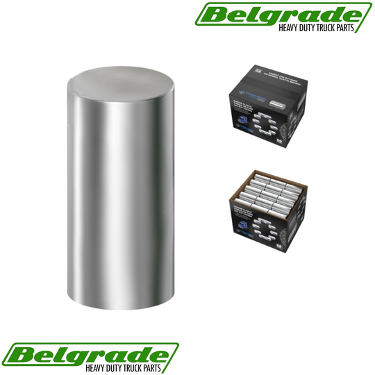 Chrome plastic thread-on M22x1.5 lug nut cover, part 562.A4050CP