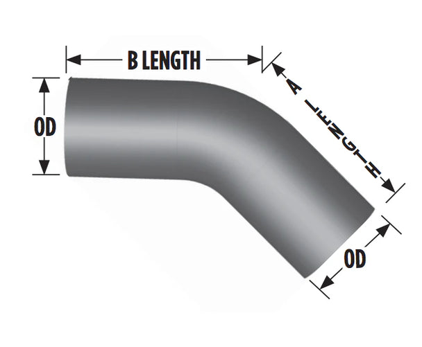 45 degree exhaust elbow 5 in OD-OD, part 00545-12A 562.U4545S12A