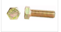 Hex cap screw 1/2-13 x 1-3/4 grade 8 yellow zinc finish
