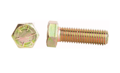 Hex cap screw 1/4-20 x 3/4 grade 8 yellow zinc finish