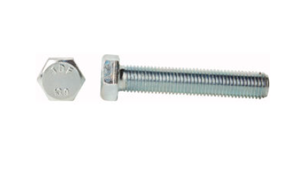 M6-1.0 x 20mm DIN 933 Class 10.9 zinc hex cap screw