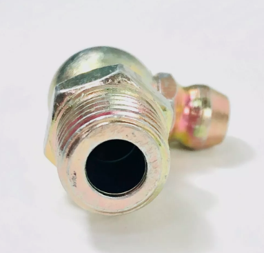 90 degree 1/8 pipe grease zerk fitting for trucks, part Z1613, side view