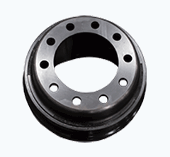 ConMet steer axle brake drum, parts 05332, 10014756, 3598X, 65151B