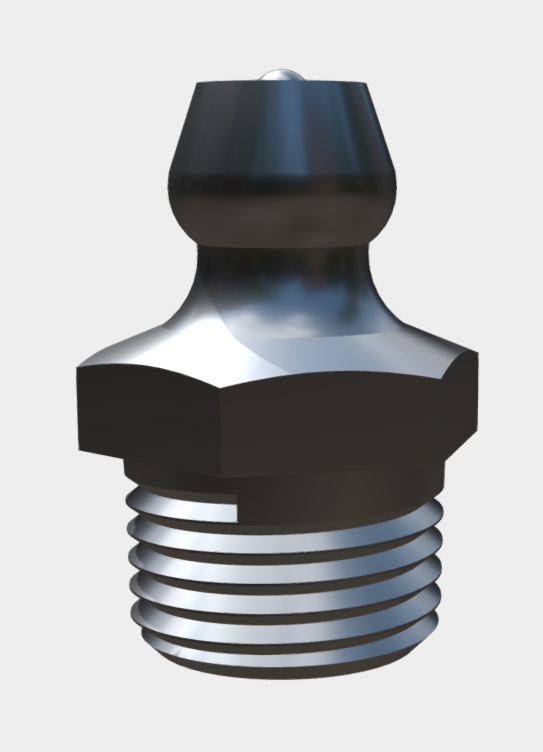 Straight 1/8 grease zerk fitting for trucks