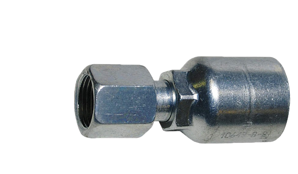 Hydraulic hose fitting, JIC 37 female, part 14400-0606