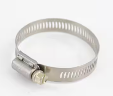 Stainless steel hose clamp for heavy duty trucks, part 62028
