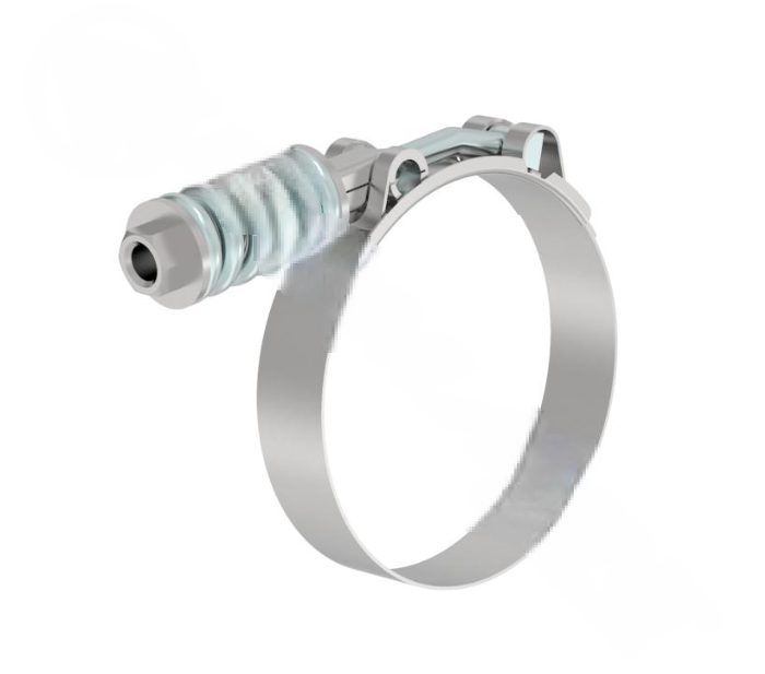 Heavy duty T-bolt clamp 3.06 to 3.46 inch, part 4C4Z6K786DA