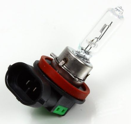 Halogen capsule H9 12V headlight bulb, part 80605, side view