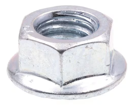 Serrated flanged lock nut 3/8in-16