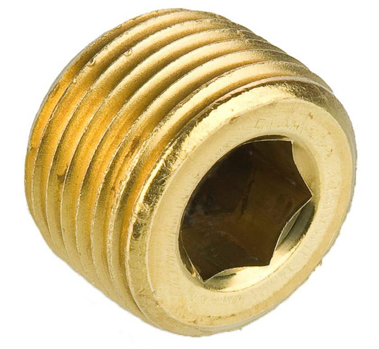 Countersunk hex head plug 3/4 NPT, part 219P12 118E
