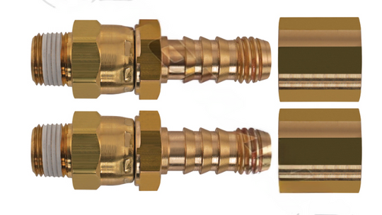 Hose repair kit, 1/2in ID x 3/8in NPT, part 4120R-8C-RK
