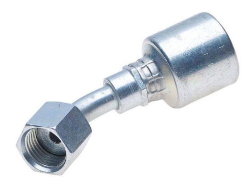 Hydraulic hose fitting, 45 degree ORFS female, part B2-OFFX45-1010