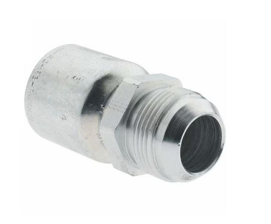 Hydraulic hose fitting, JIC 37 male, part 144501010