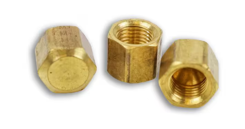 Flared cap nut 3/16 for air brake tubing