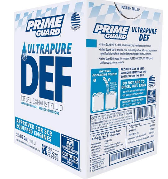 Prime DEF diesel exhaust fluid 2.5 gallon, part 727566