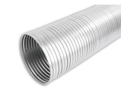Galvanized flex tubing 4 in x 10 ft, 0.015 wall, part 52400